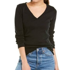 NWT J. Crew Perfect Fit Long Sleeve Tee Black